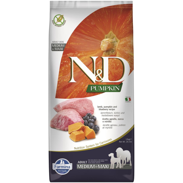 N&D Pumpkin Lamb & Blueberry Adult Med/Max