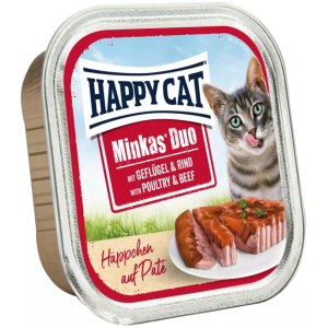 Happy Cat Minkas Duo Menu Fugl & Kjøtt 100gr