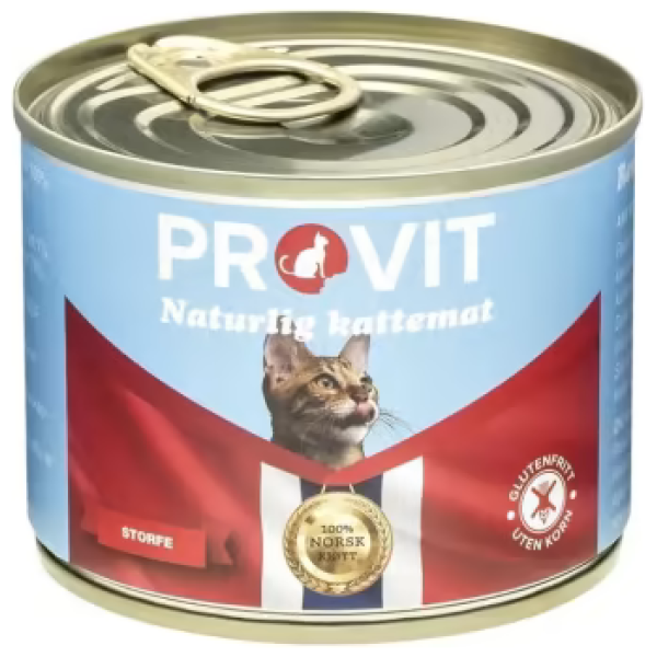 Provit Våtfor Katt M/Storfe 185gr