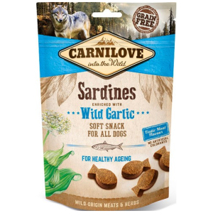 Carnilove Soft Snack Sardines & Ramsløk 200gr