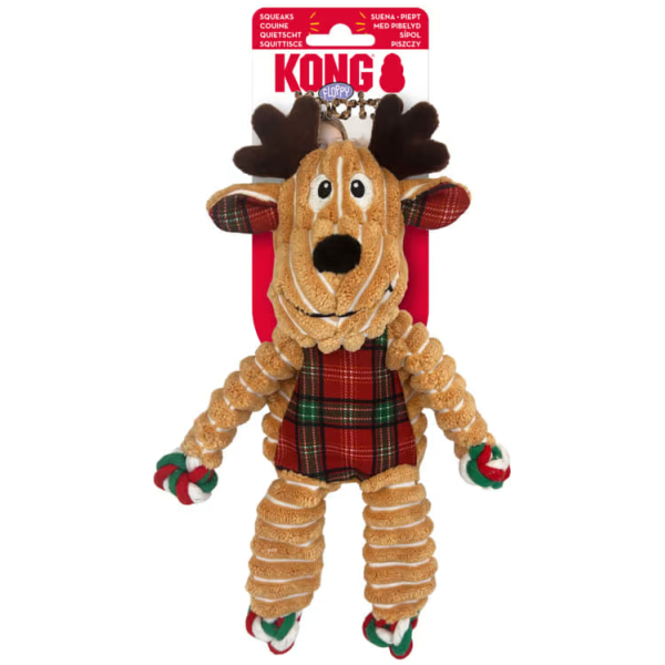 KONG Holiday Floppy Knots Reindeer S/M