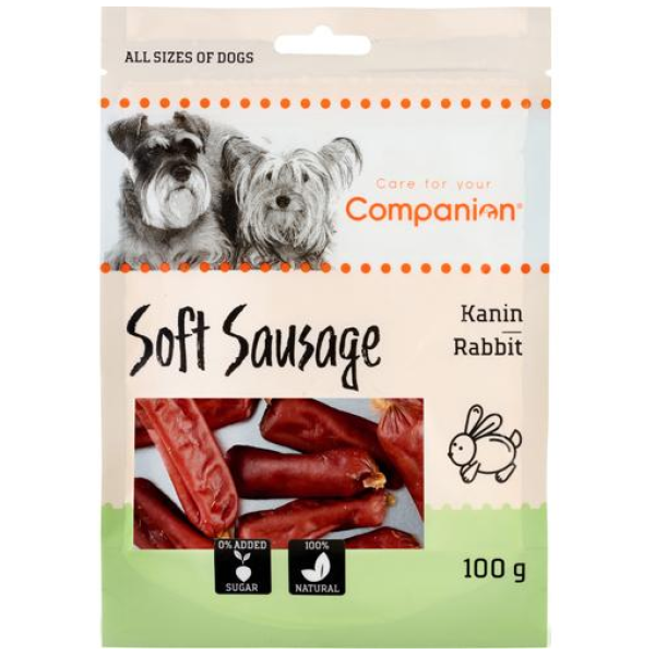 Companion Rabbit Soft Sausage 100gr