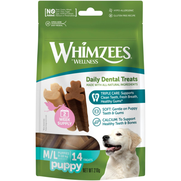 Whimzees Puppy Chew M/L 210gr