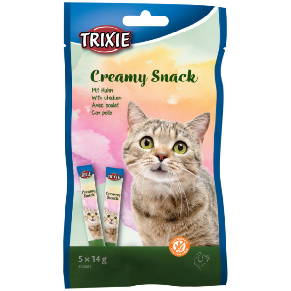 Creamy Snack Katt M/Fugl 5stk 14g