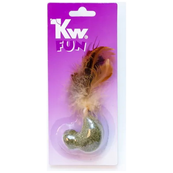 KW Fun Fugl m/fjær og catnip 6CM