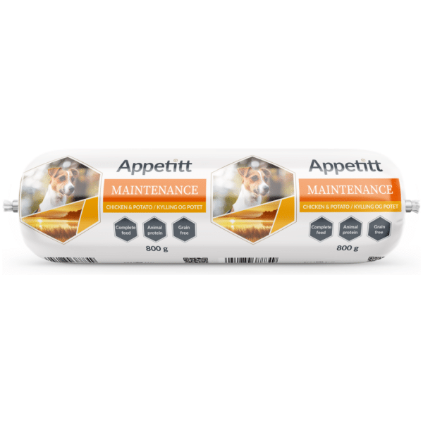 Appetitt Maintenance hundepølse kylling 800gr