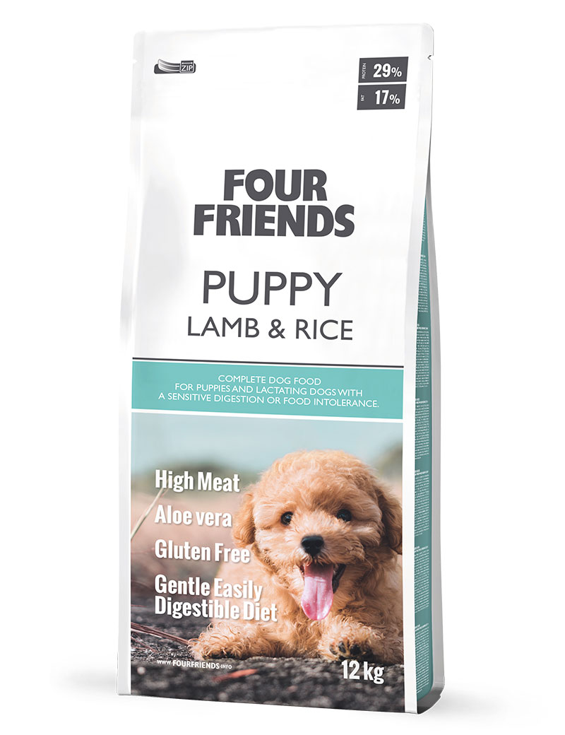 FourFriends Puppy Lamb & Rice (Størrelse: 12kg)