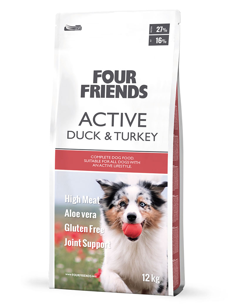 FourFriends Active Duck & Turkey (Størrelse: 12kg)