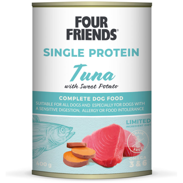 FourFriends Single Protein Tuna & Sweet Potato 400gr