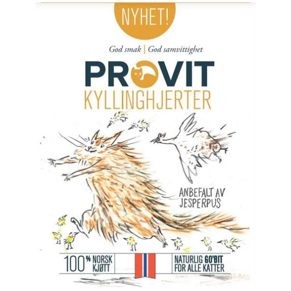 Provit Frysetørket Kyllinghjerter 40g