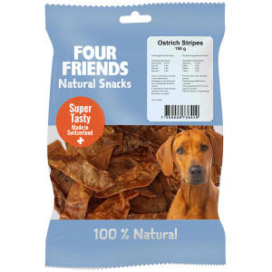 FourFriends Natural Snacks Ostrich Stripes 150gr