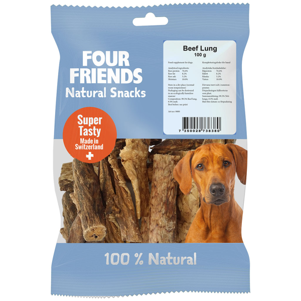 FourFriends Natural Snacks Beef Lung 800gr