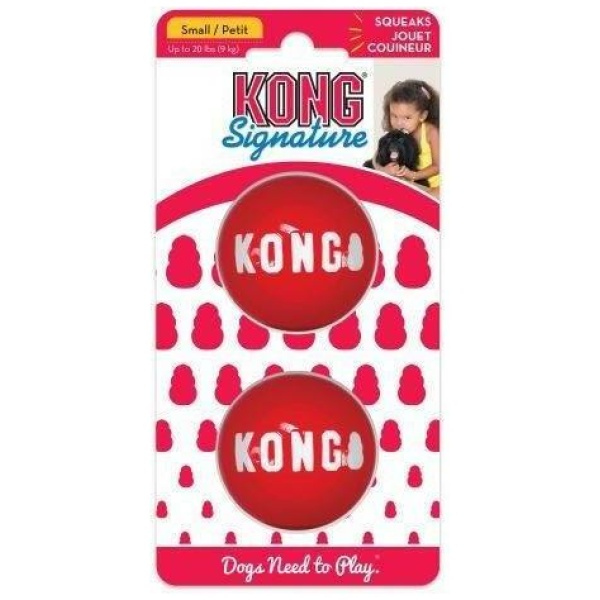 Kong Signature Ball Small 2pk