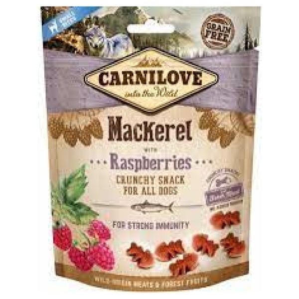 Carnilove Mackerel With Raspberry Crunchy Snacks 200gr