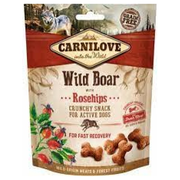 Carnilove Wild Boar With Rosehips Crunchy Snacks 200gr