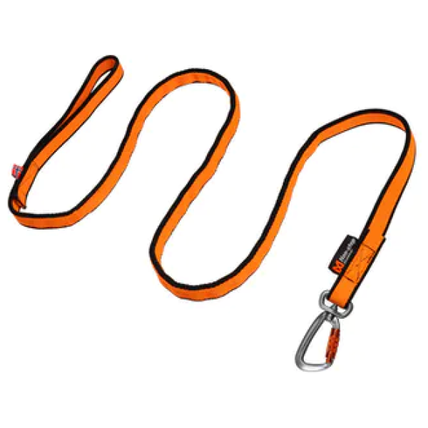 Non-Stop Bungee Leash oransje/sort