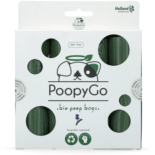 PoopyGo Eco Friendly 120 stk Med lavendelduft