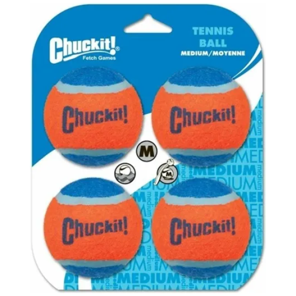 Chuckit Tennis Ball M 6cm 4stk