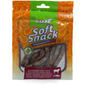 Braaaf Soft Snack Steak Slice Lamb & Fish 12cm 85gr