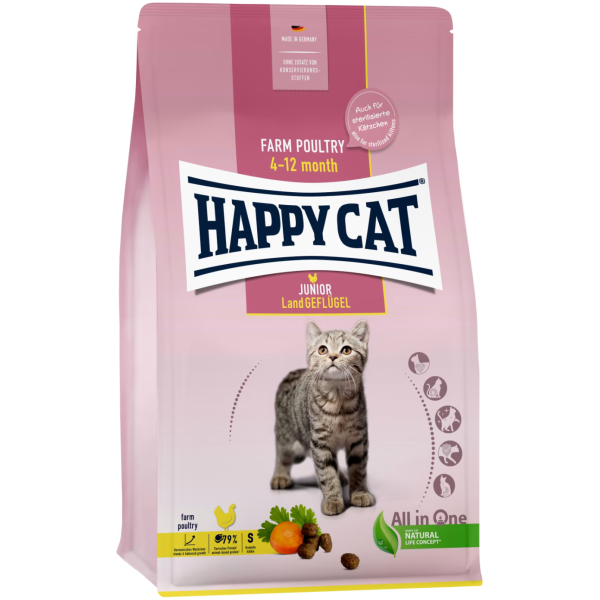 Happy Cat Supreme Junior Fugl 4kg