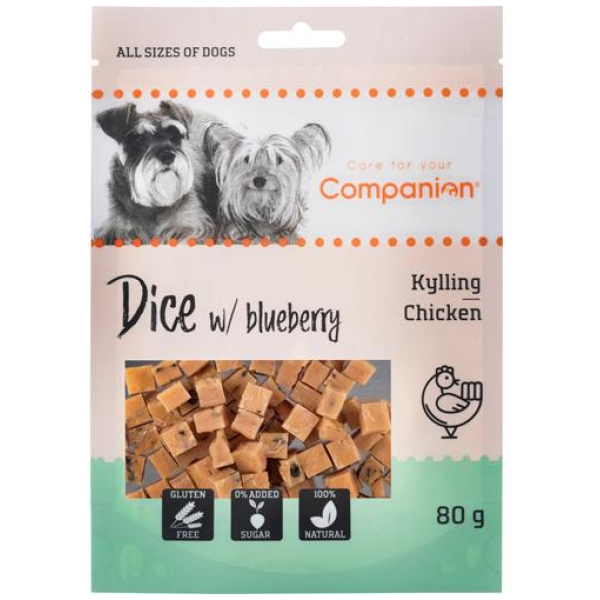 Companion Chicken Dice with Blueberries 80g