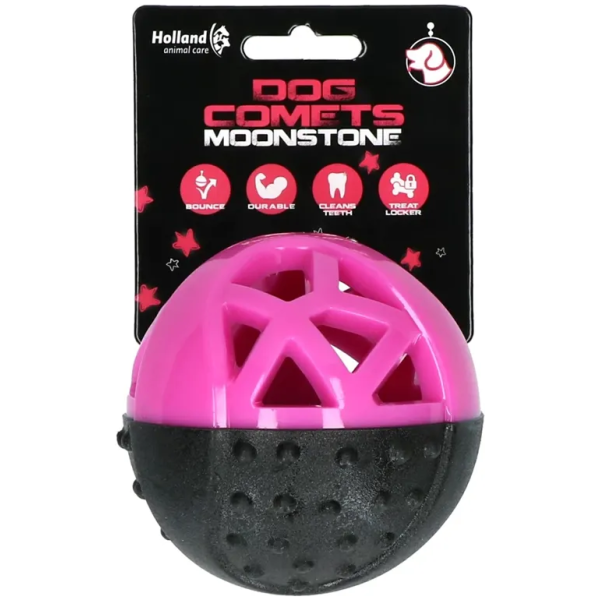 Dog Comets Moonstone Treat Ball Rosa