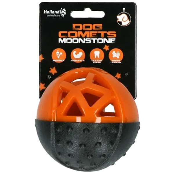 Dog Comets Moonstone Treat Ball Orange