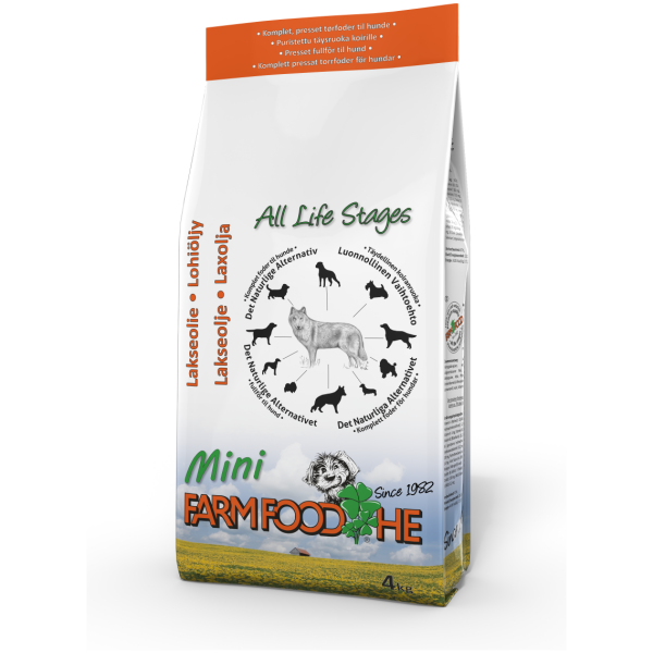 Farm Food HE all life stages skotsk lakseolje mini 4kg