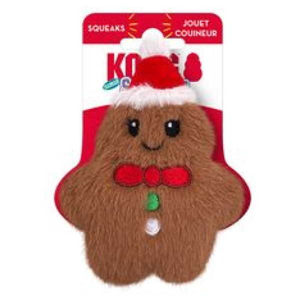 Juleleke KONG Holiday Snuzzles Mini Gingerbread Brown XS