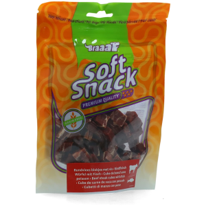 Braaaf Soft Snack Steak Cubes Beef & Fish 85gr