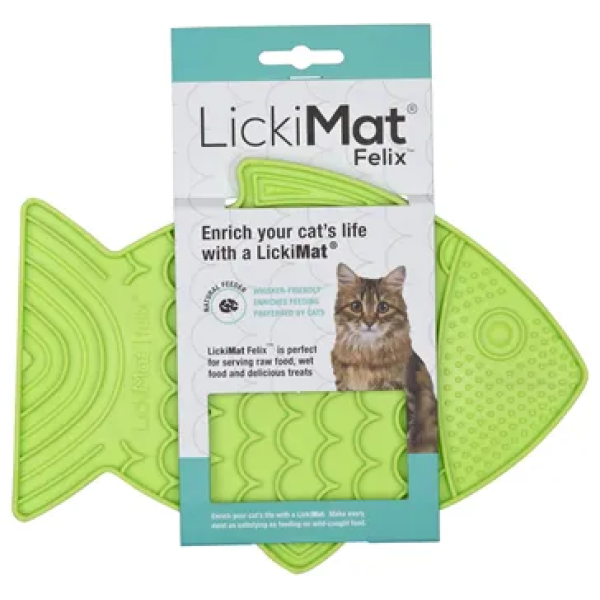 LickiMat Felix Katt Grønn
