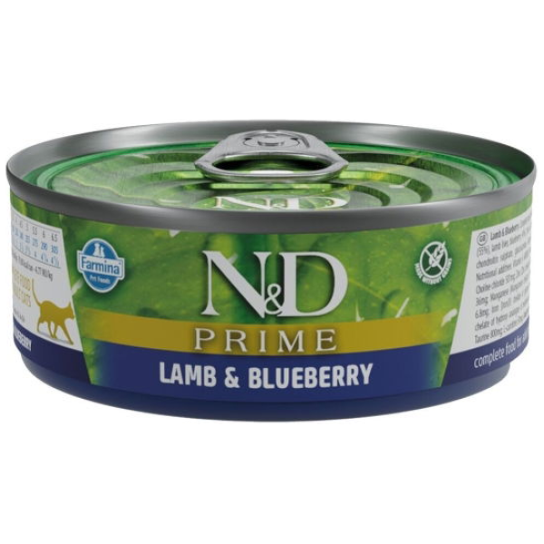 N&D Prime Cat Lamb & Blueberry 70gr