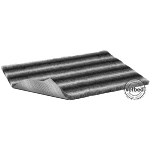 VetBed Nonslip Select Charcoal Grå Wolf Stripe 100x75cm