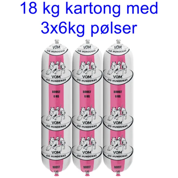 Boost 18kg (3x6kg pølse)