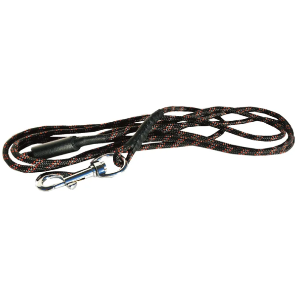 Trine Kobbel med refleks 4mm rund 160cm sort