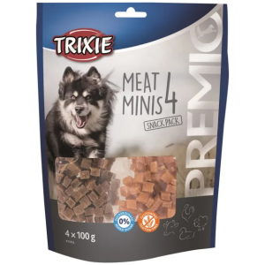 Premio 4 Meat Minis 4x100g Kylling, And, Biff & Lam