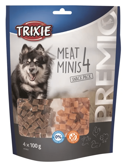 Premio 4 Meat Minis 4x100g Kylling, And, Biff & Lam