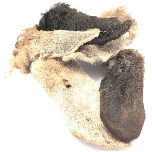 Lammeører med pels 1kg