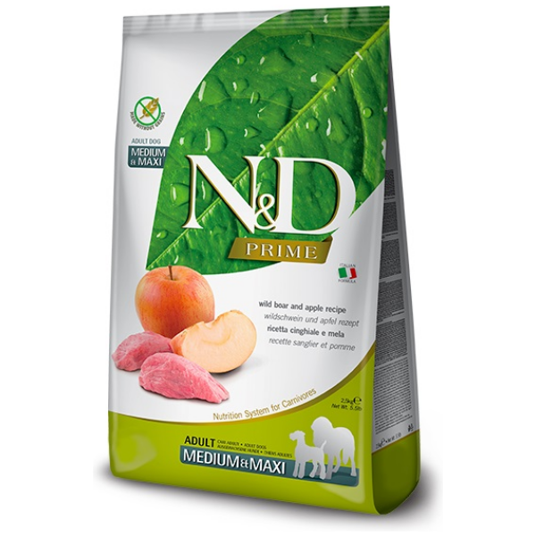 N&D Prime Dog Boar & Apple Adult Med/Max 12kg