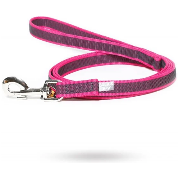 Julius-K9 Super grip line med håndtak 20mm x 2m Rosa