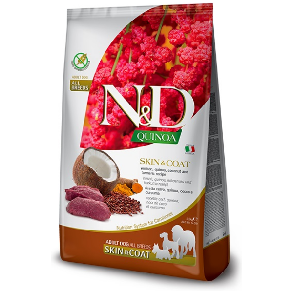 N&D Quinoa Skin & Coat, Venison & Coconut Adult all breeds 7kg