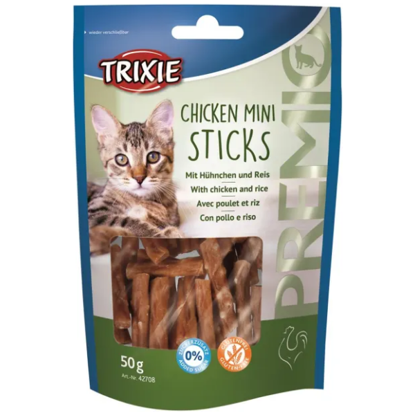 Premio Mini Sticks M/Kylling og Ris 50g