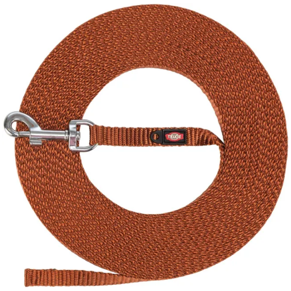 Trixie Kobbel Tracking Leash Ekstra-lett vekt XS-S 5m/10mm x 5m Rust