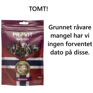 Provit Go’biten frysetørket Reinsdyr 50gr