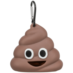 Hundeposeholder Silikon Poop Brun 8x5cm M/15 Hundeposer