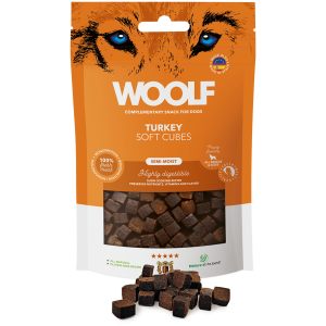 Woolf Soft Cubes kalkun 100gr