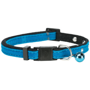 Trixie Kattehalsbånd i fløyel med strass Blå