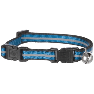 Trixie Kattehalsbånd Nylon M/Refleks og 2 Hurtiglåser Blå