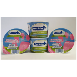 Vom Cold & Dog frossen yoghurt for hunder Kyllinglever og eple 240gr