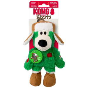 KONG Holiday Wild Knots Bear Grønn S/M